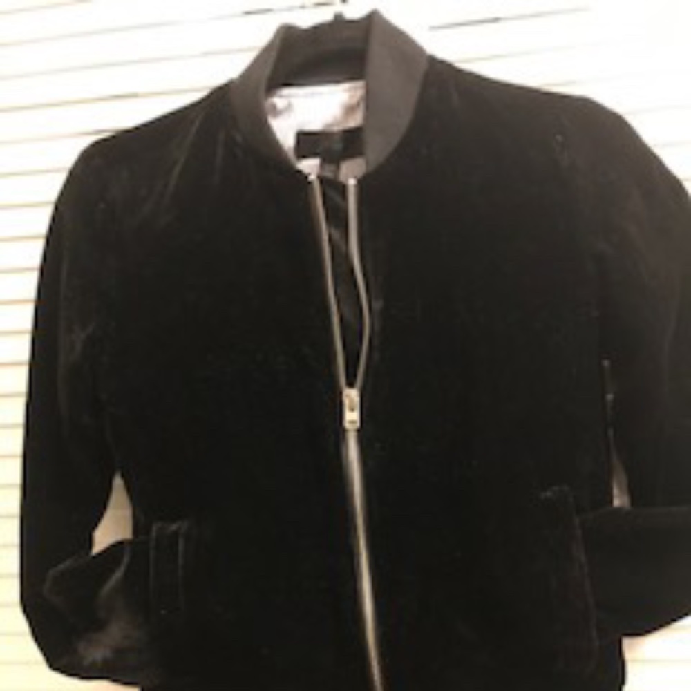 black velvet bomber jacket, beautifully lined